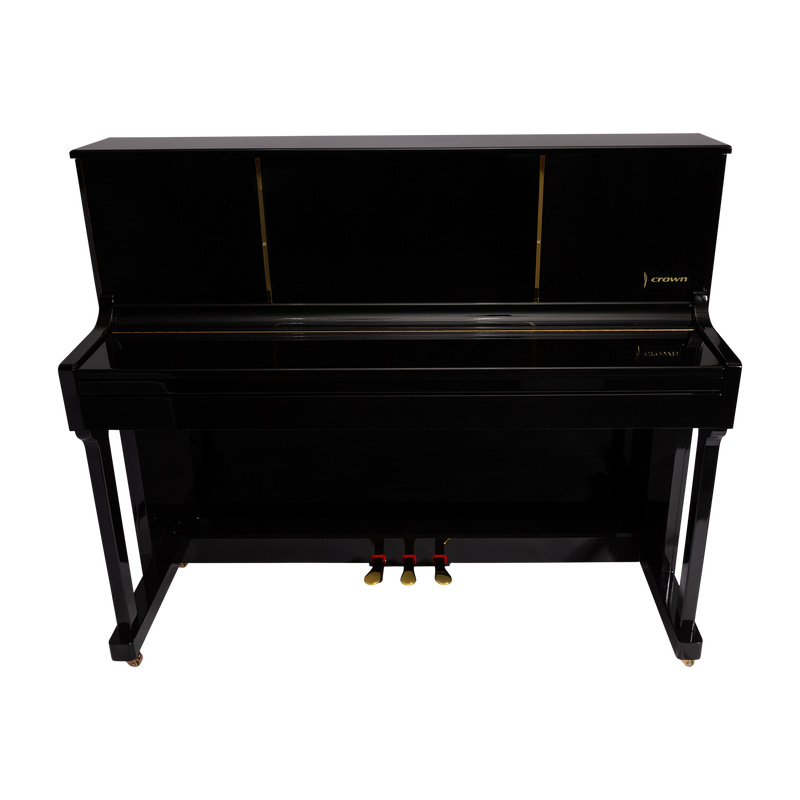 -CROWN CDP-901-BLK UPRIGHT DIGITAL PIANO (Gloss Black)-Living Music