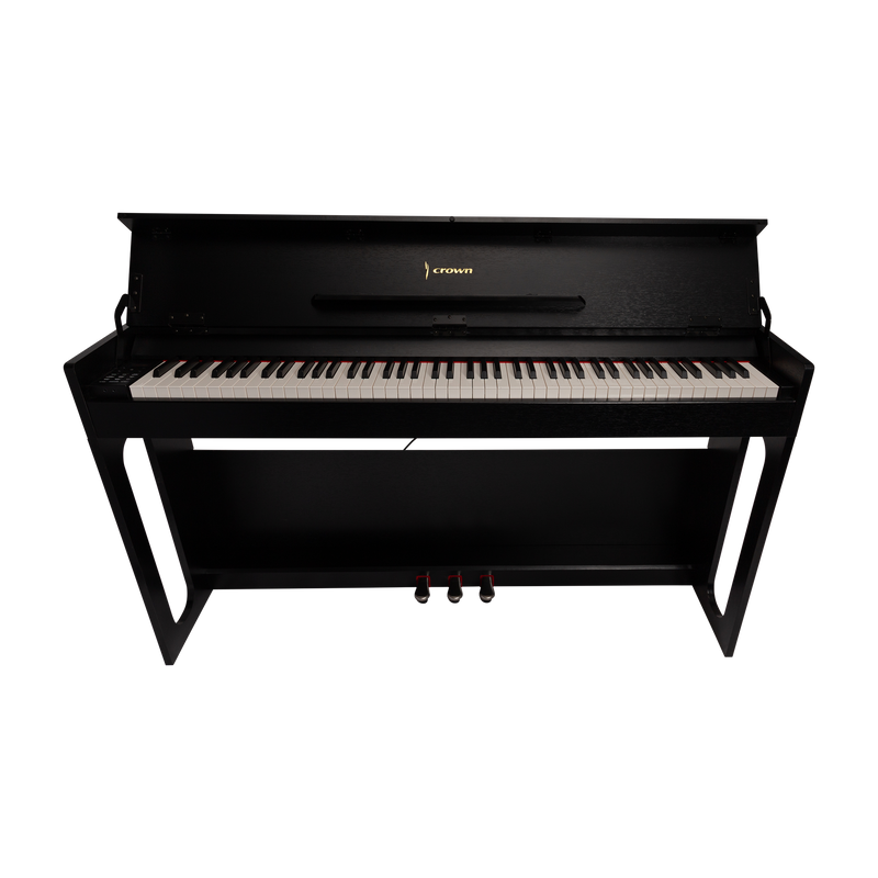 -Crown CDP806 – 88-Key Weighted Digital Piano (Gloss Black)-Living Music