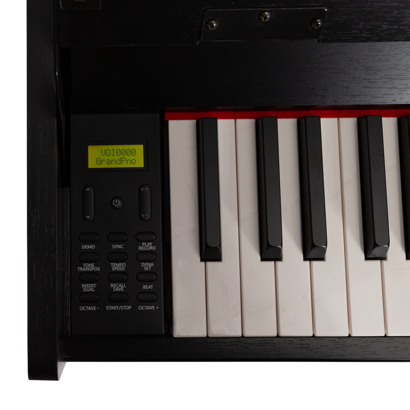 -Crown CDP806 – 88-Key Weighted Digital Piano (Gloss Black)-Living Music