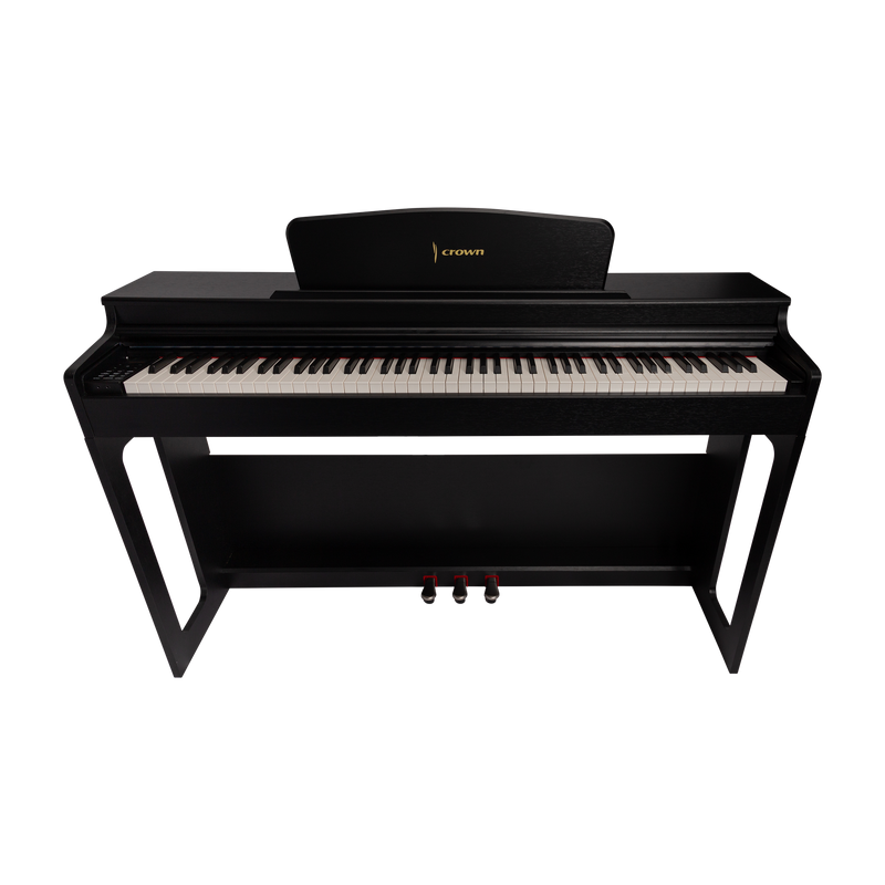 -CROWN CDP-906-BLK UPRIGHT DIGITAL PIANO (Black)-Living Music