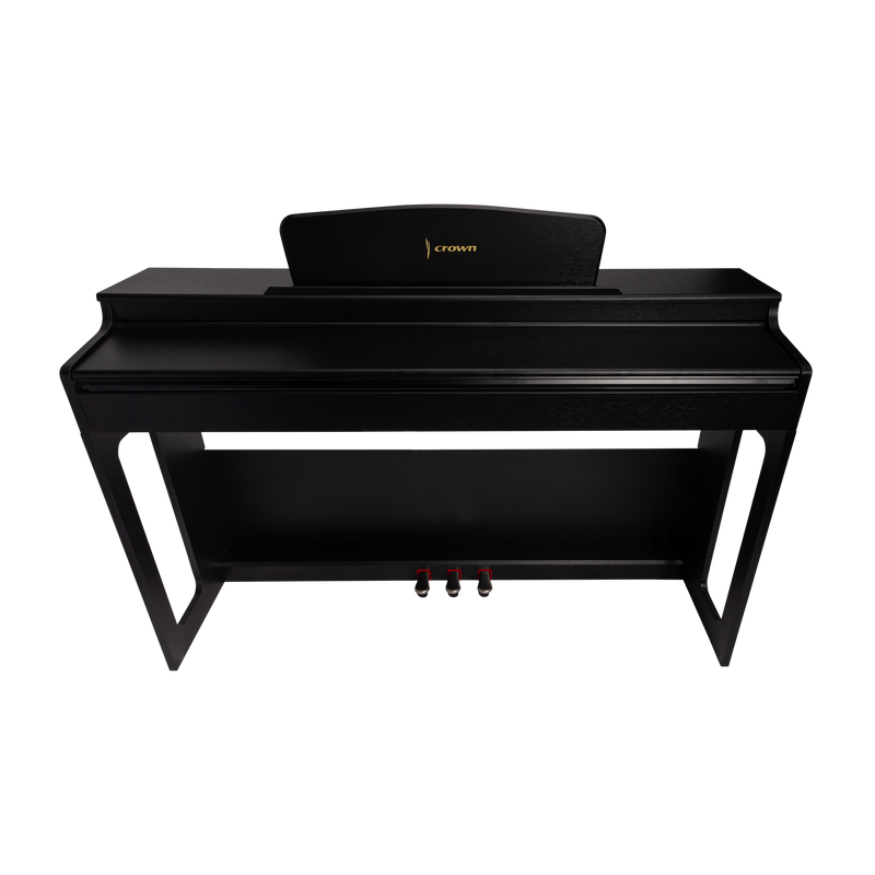 -CROWN CDP-906-BLK UPRIGHT DIGITAL PIANO (Black)-Living Music