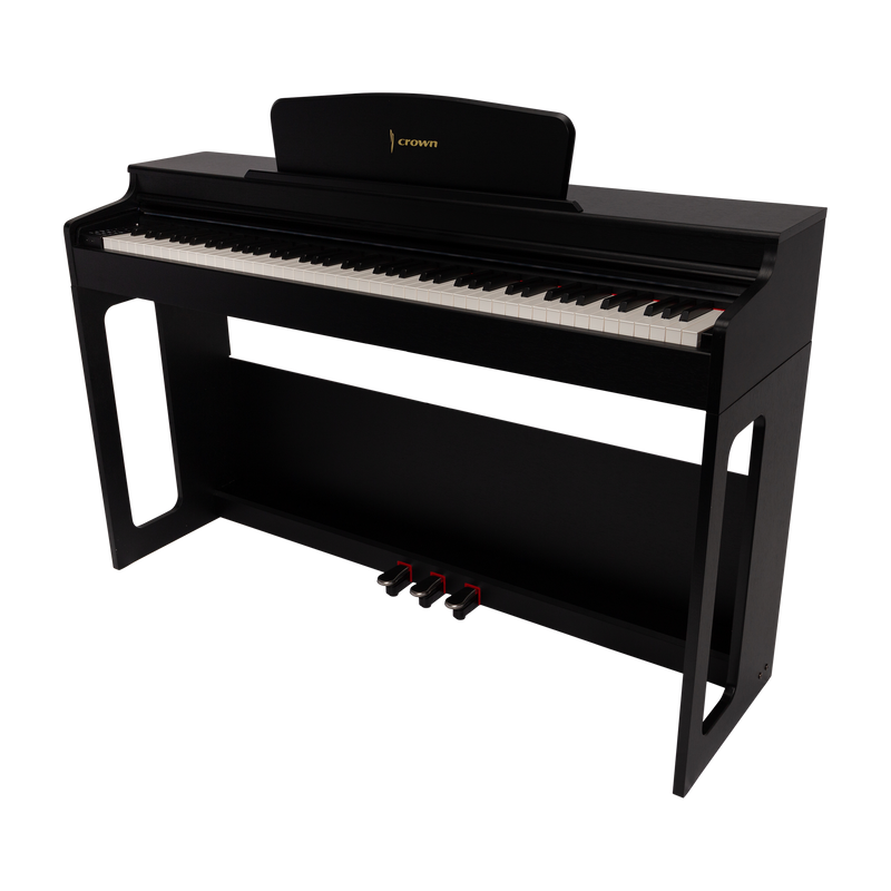 -CROWN CDP-906-BLK UPRIGHT DIGITAL PIANO (Black)-Living Music