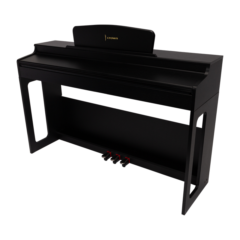 -CROWN CDP-906-BLK UPRIGHT DIGITAL PIANO (Black)-Living Music