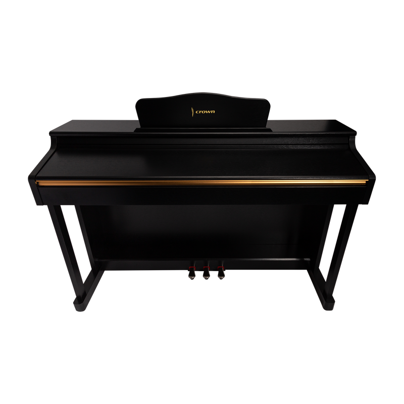 -CROWN CDP-913-BLK UPRIGHT DIGITAL PIANO (Black)-Living Music