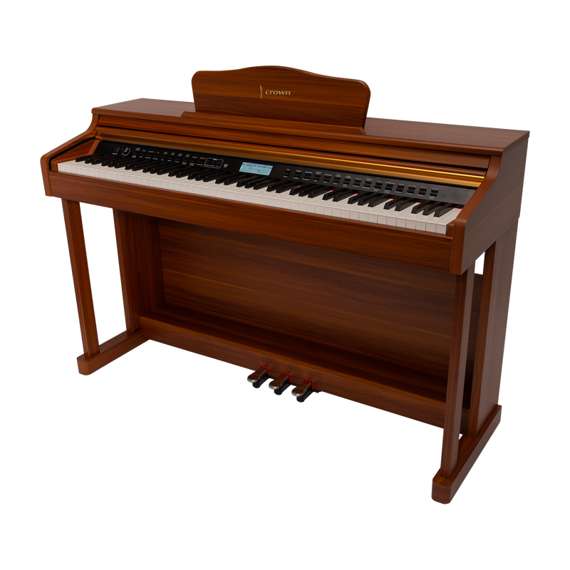 -CROWN CDP-913-WDG UPRIGHT DIGITAL PIANO (Woodgrain)-Living Music