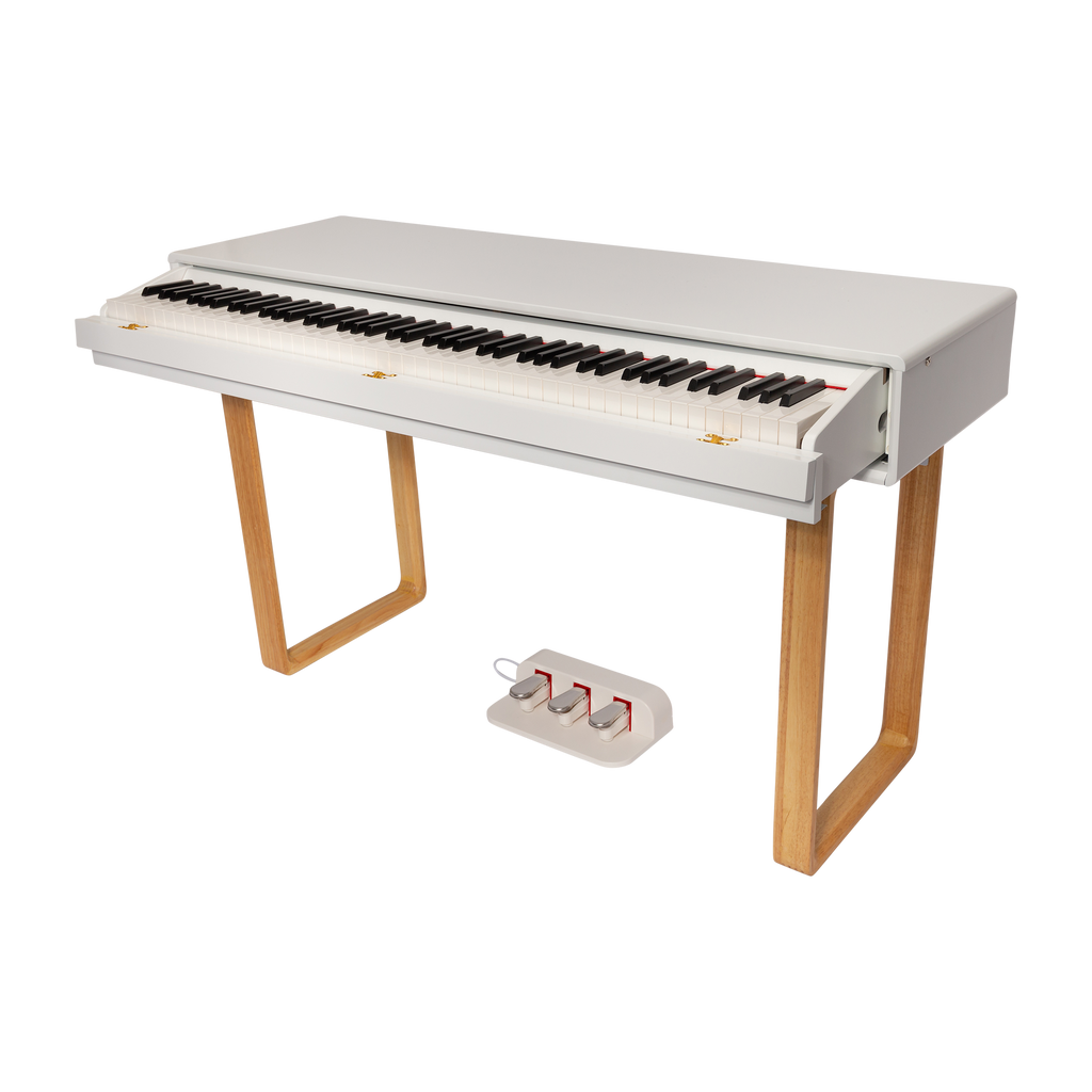 -CROWN CMPD-801-WHT UPRIGHT DIGITAL PIANO (White)-Living Music