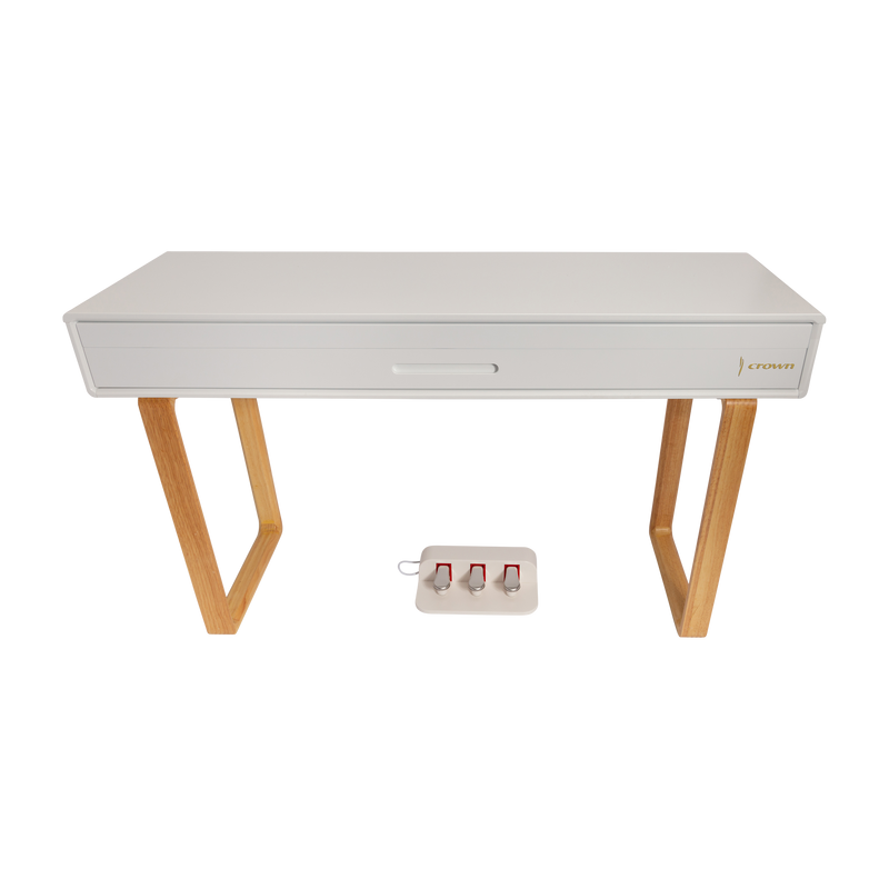 -CROWN CMPD-801-WHT UPRIGHT DIGITAL PIANO (White)-Living Music