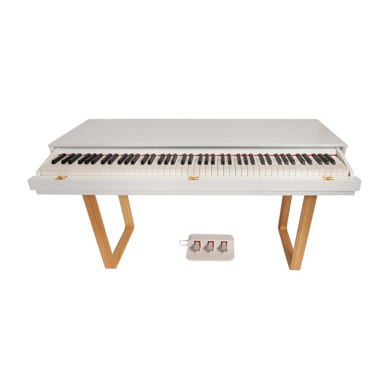 -CROWN CMPD-801-WHT UPRIGHT DIGITAL PIANO (White)-Living Music
