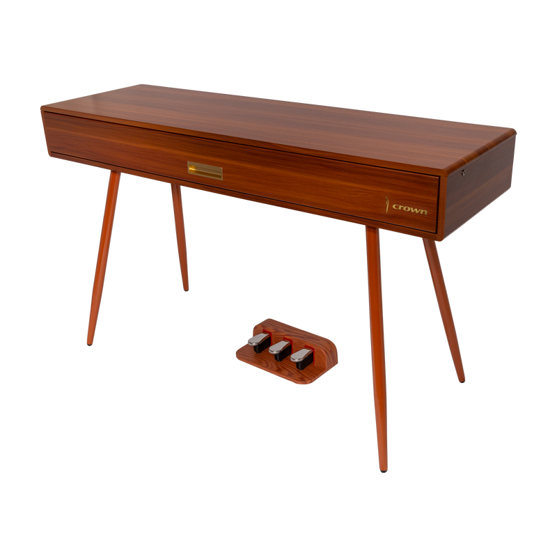 -CROWN CMDP-916-WGN UPRIGHT HIDEAWAY DIGITAL PIANO (Woodgrain)-Living Music