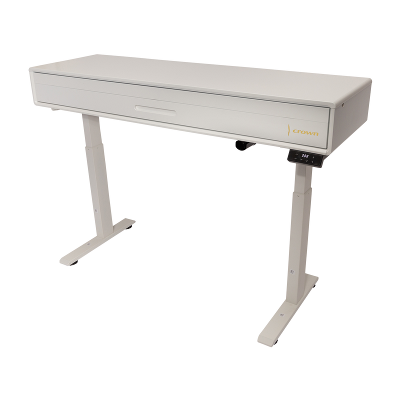 -CROWN CMPD-822 HEIGHT ADJUSTABLE HIDEAWAY DIGITAL PIANO (White)-Living Music