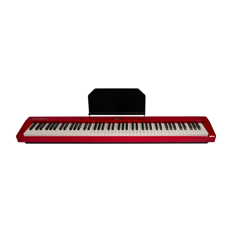 -CROWN CPP-811-BLK 88 NOTE PORTABLE DIGITAL PIANO (RED)-Living Music
