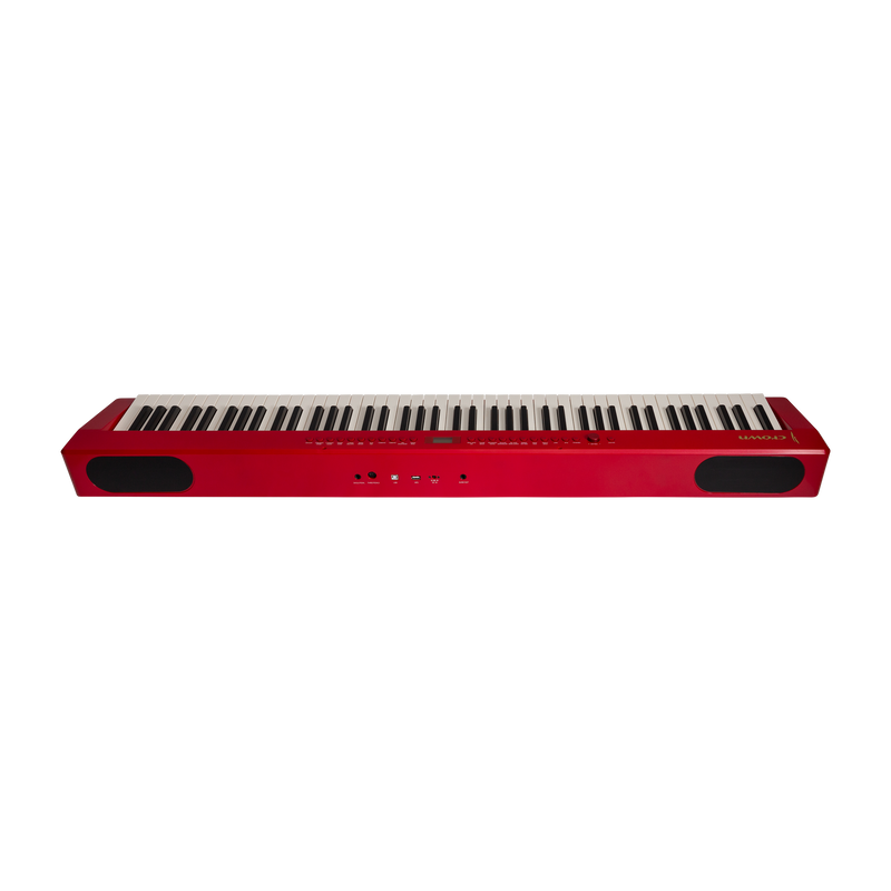 -CROWN CPP-811-BLK 88 NOTE PORTABLE DIGITAL PIANO (RED)-Living Music