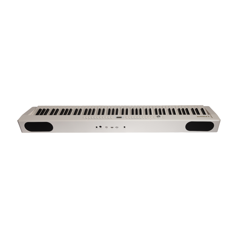-CROWN CPP-811-BLK 88 NOTE PORTABLE DIGITAL PIANO (WHITE)-Living Music