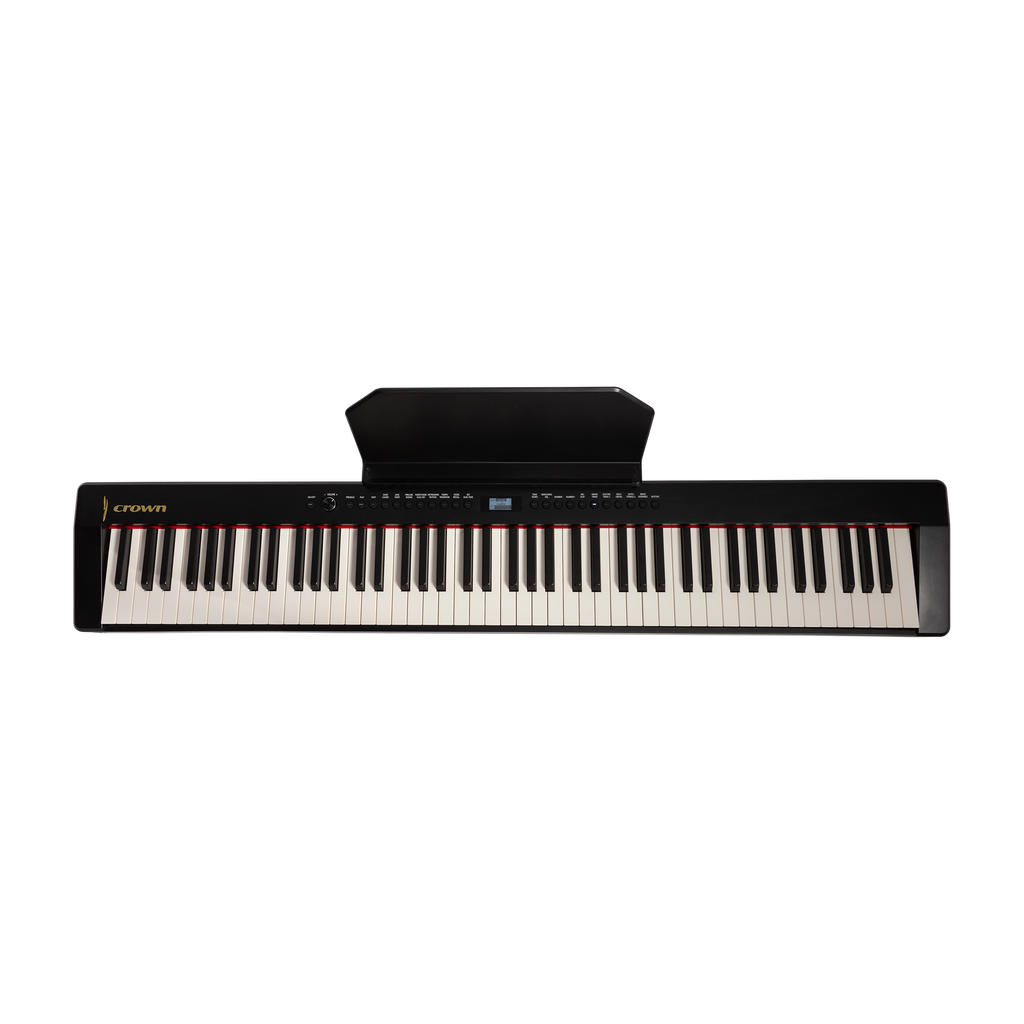 -CROWN CPP-811-BLK 88 NOTE PORTABLE DIGITAL PIANO (BLK)-Living Music