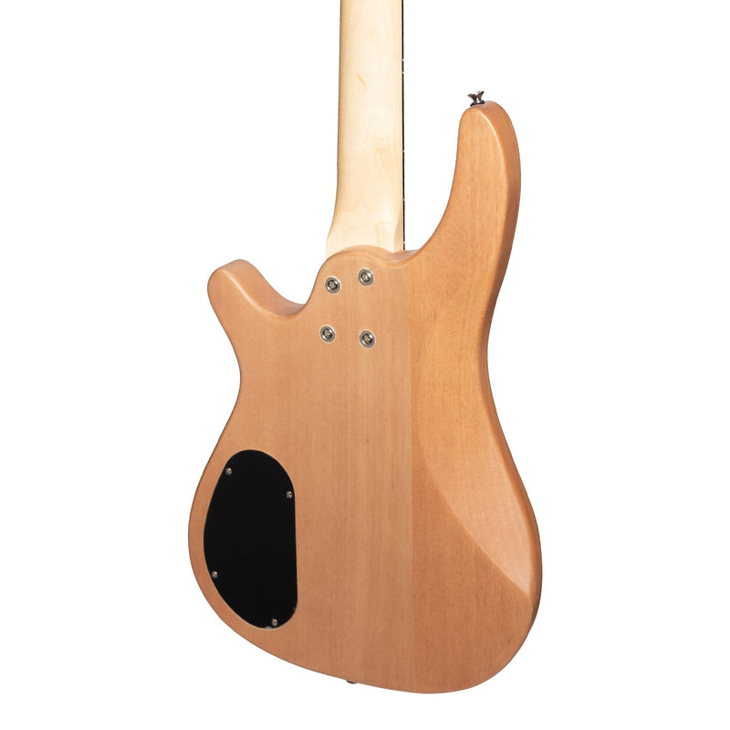 -Casino '24 Series' Mahogany Tune-Style Electric Bass Guitar and 15 Watt Amplifier Pack (Natural Satin)-Living Music