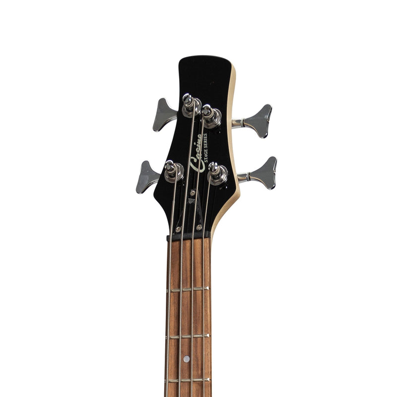 CP-SB1-BLK-Casino '24 Series' Short Scale Tune-Style Electric Bass Guitar and 15 Watt Amplifier Pack (Black)-Living Music