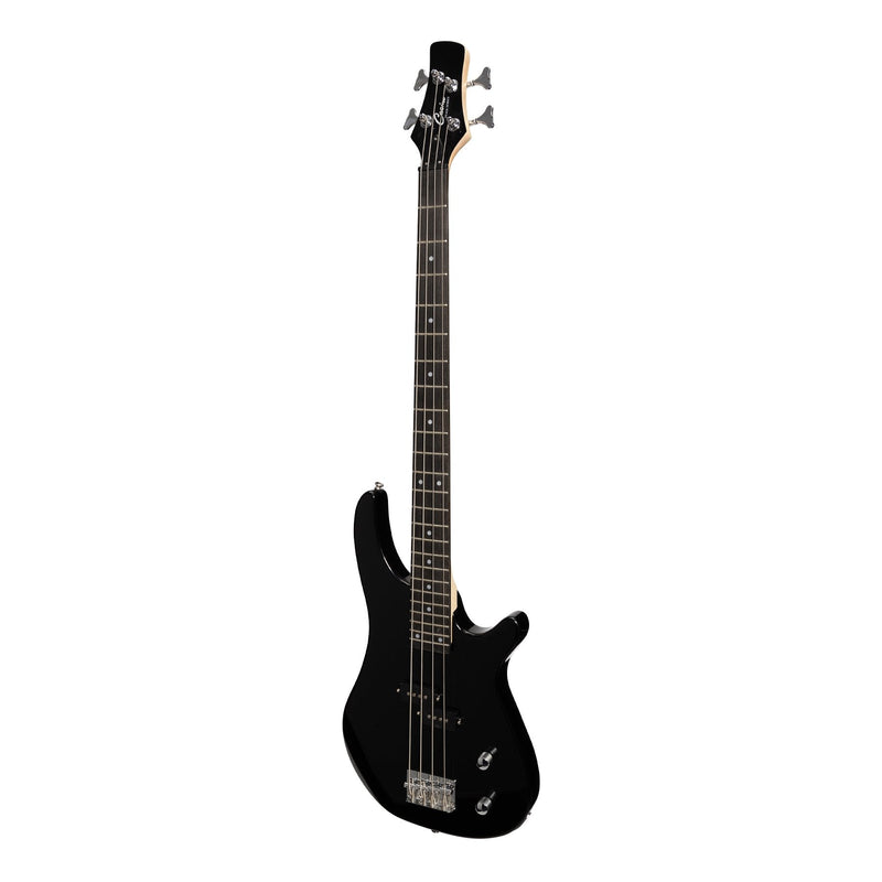 CP-TB1-BLK-Casino '24 Series' Tune-Style Electric Bass Guitar and 15 Watt Amplifier Pack (Black)-Living Music