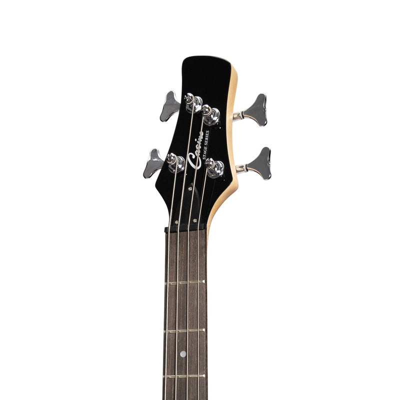 -Casino '24 Series' Tune-Style Electric Bass Guitar and 15 Watt Amplifier Pack (Transparent Blue)-Living Music