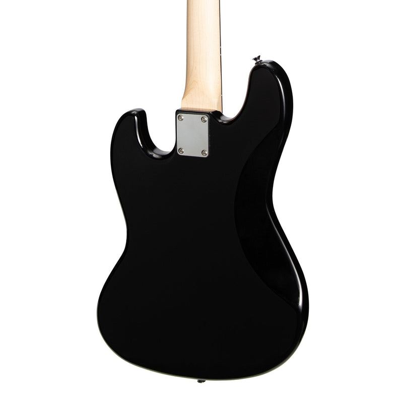 -Casino J-Style Electric Bass Guitar and 15 Watt Amplifier Pack (Black)-Living Music