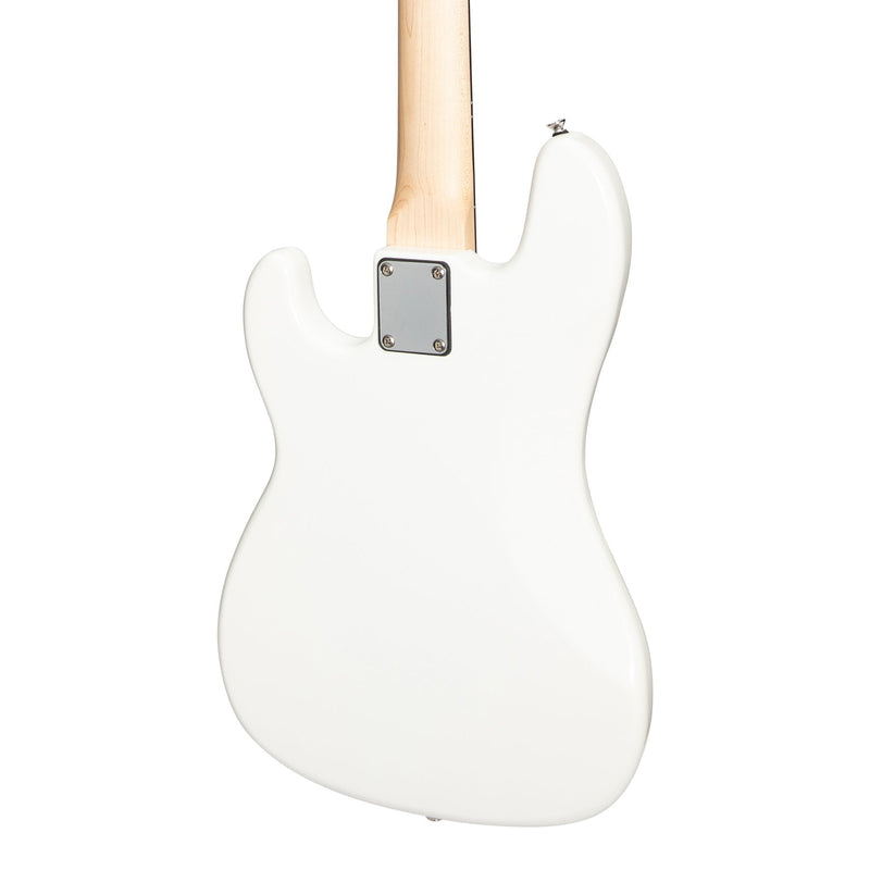 CPB-21-WHT-Casino P-Style Electric Bass Guitar (White)-Living Music