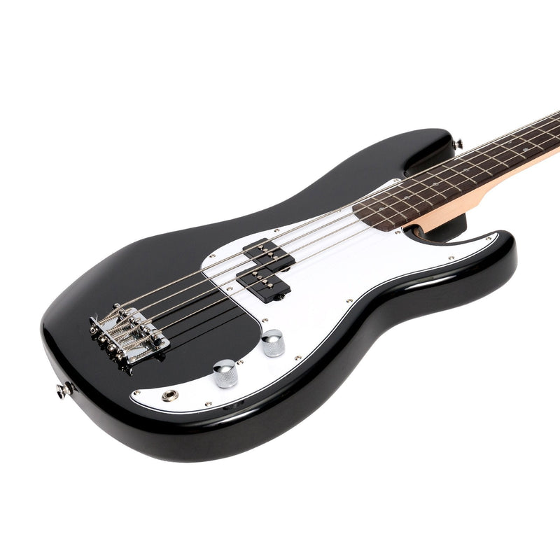 -Casino P-Style Electric Bass Guitar and 15 Watt Amplifier Pack (Black)-Living Music