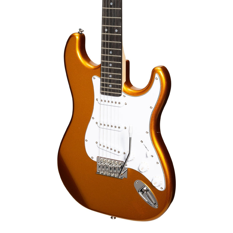 CST-22-GLD-Casino ST-Style Electric Guitar Set (Gold Metallic)-Living Music
