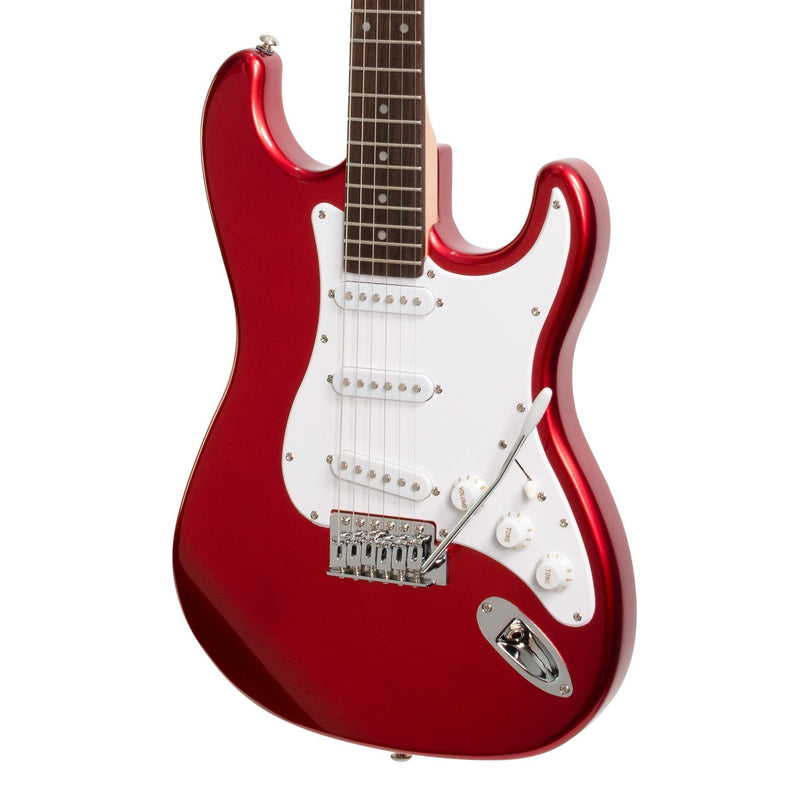 CP-E5-CAR-Casino ST-Style Electric Guitar and 10 Watt Amplifier Pack (Candy Apple Red)-Living Music