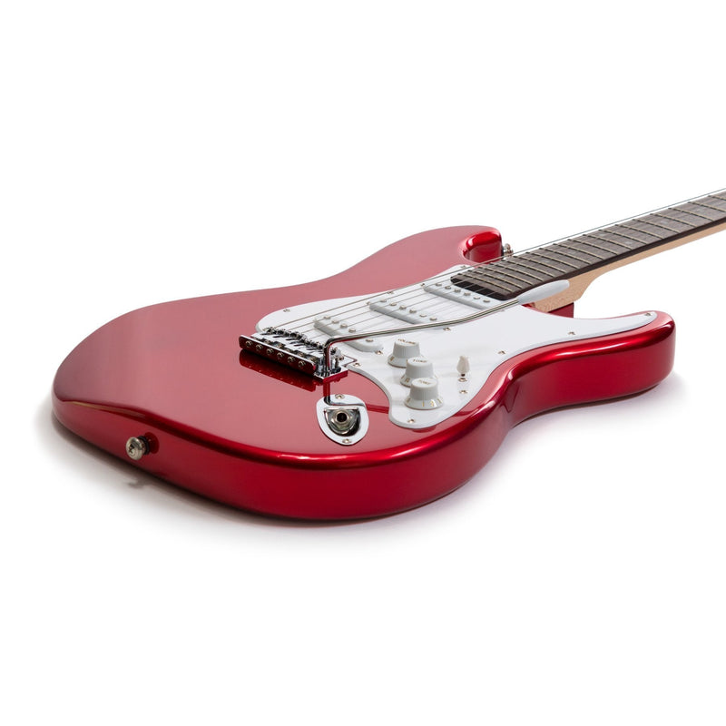 CP-E5-CAR-Casino ST-Style Electric Guitar and 10 Watt Amplifier Pack (Candy Apple Red)-Living Music