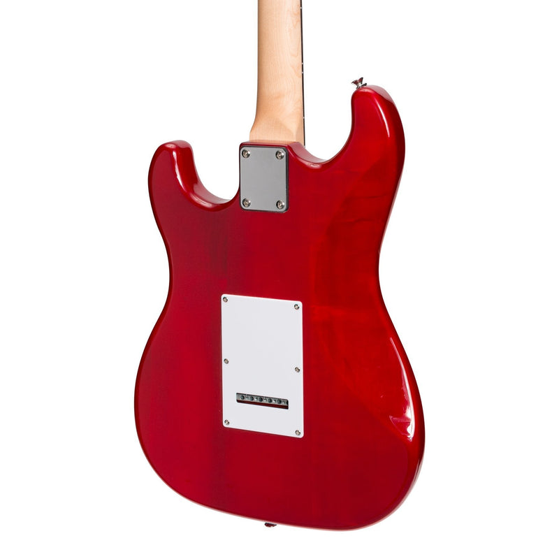 CP-E5-TWR-Casino ST-Style Electric Guitar and 10 Watt Amplifier Pack (Transparent Wine Red)-Living Music