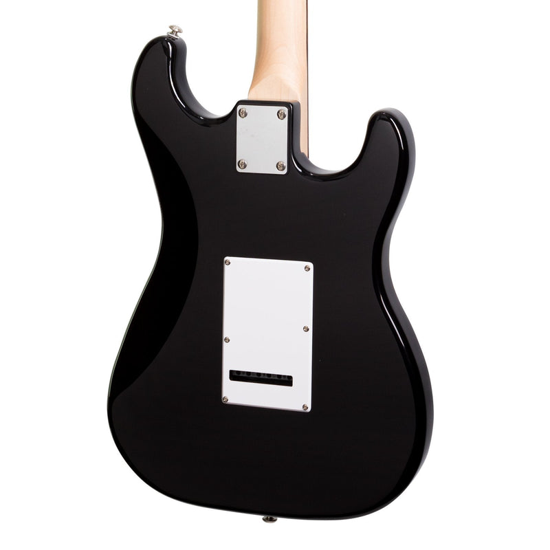 CP-E1L-BLK-Casino ST-Style Left Handed Electric Guitar and 15 Watt Amplifier Pack (Black)-Living Music