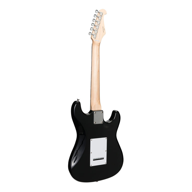 CST-20L-BLK-Casino ST-Style Left Handed Short-Scale Electric Guitar Set (Black)-Living Music