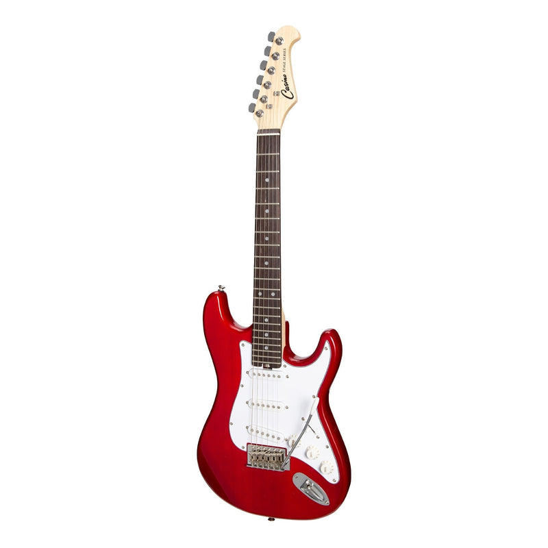 CST-20-TWR-Casino ST-Style Short Scale Electric Guitar Set (Transparent Wine Red)-Living Music