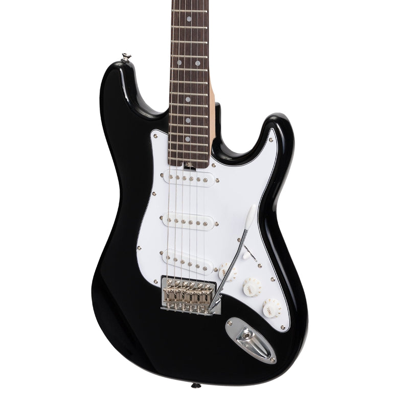CP-SST-BLK-Casino ST-Style Short Scale Electric Guitar and 10 Watt Amplifier Pack (Black)-Living Music