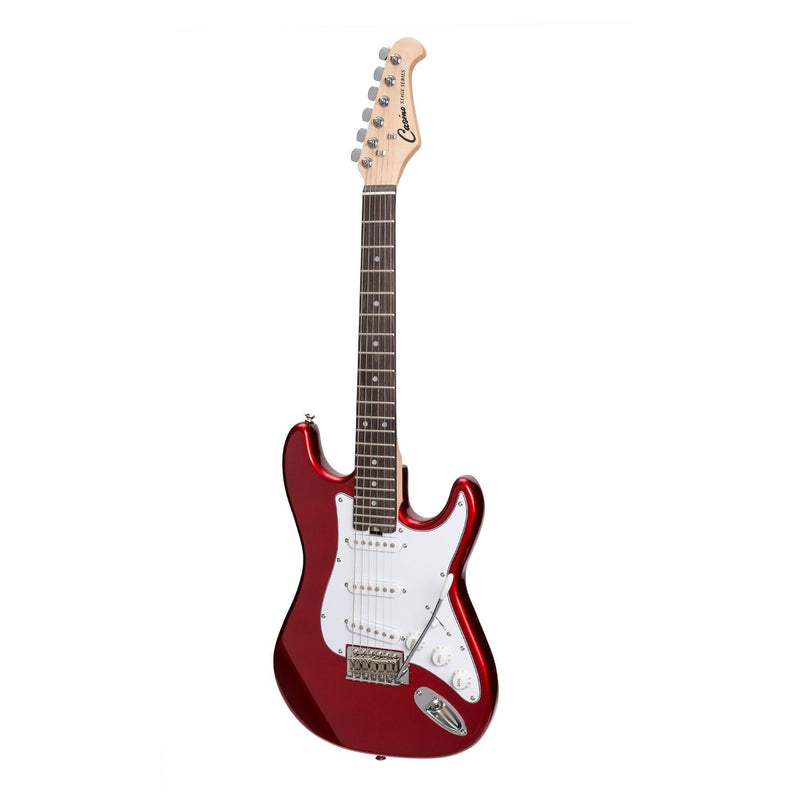 CP-SST-CAR-Casino ST-Style Short Scale Electric Guitar and 10 Watt Amplifier Pack (Candy Apple Red)-Living Music