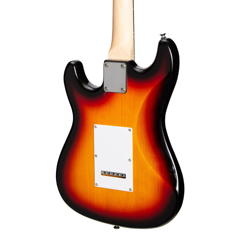 CP-SST-TSB-Casino ST-Style Short Scale Electric Guitar and 10 Watt Amplifier Pack (Sunburst)-Living Music