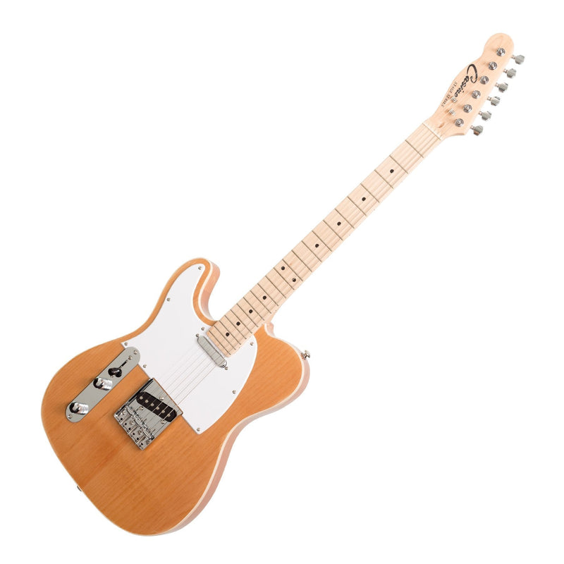 CJD-TLL-NGL-Casino TE-Style Left Handed Electric Guitar Set (Natural Gloss)-Living Music