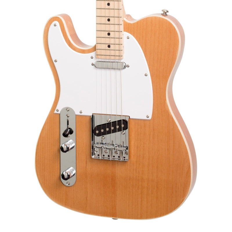 -Casino TE-Style Left Handed Electric Guitar Set (Natural Gloss)-Living Music