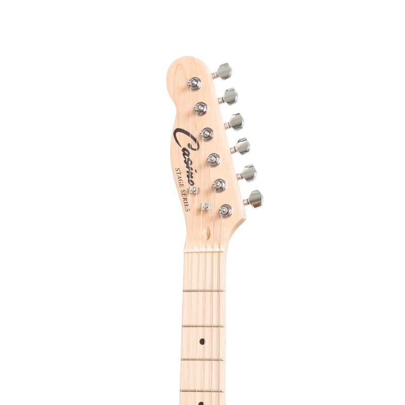 CJD-TLL-NGL-Casino TE-Style Left Handed Electric Guitar Set (Natural Gloss)-Living Music