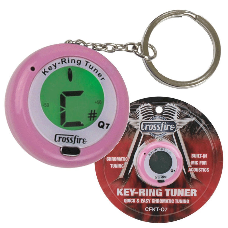 -Crossfire Chromatic Keyring Tuner (Pink)-Living Music
