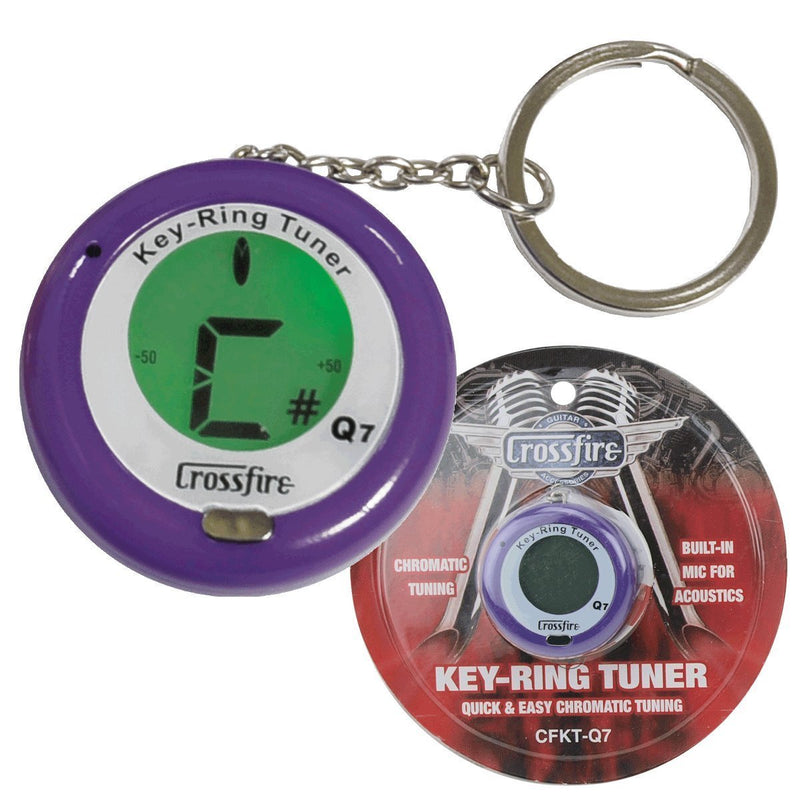 -Crossfire Chromatic Keyring Tuner (Purple)-Living Music