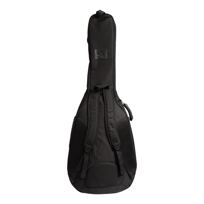 XFGB-DAB-BLK-Crossfire Deluxe Padded Acoustic Bass Guitar Gig Bag (Black)-Living Music