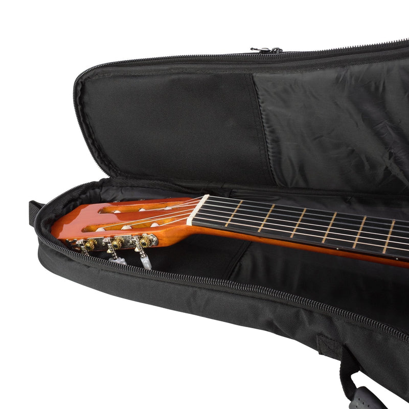 XFGB-DC-BLK-Crossfire Deluxe Padded Classical Guitar Gig Bag (Black)-Living Music