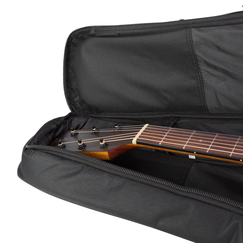 -Crossfire Deluxe Padded Dreadnought Acoustic Guitar Gig Bag (Black)-Living Music