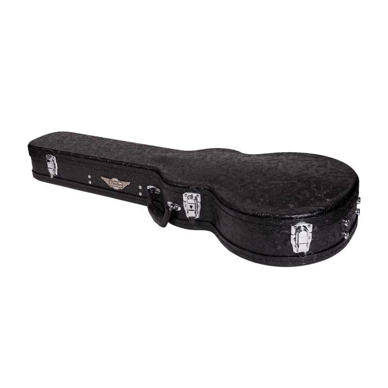 XFC-DLP-PASBLK-Crossfire Deluxe Shaped LP-Style Electric Guitar Hard Case (Paisley Black)-Living Music