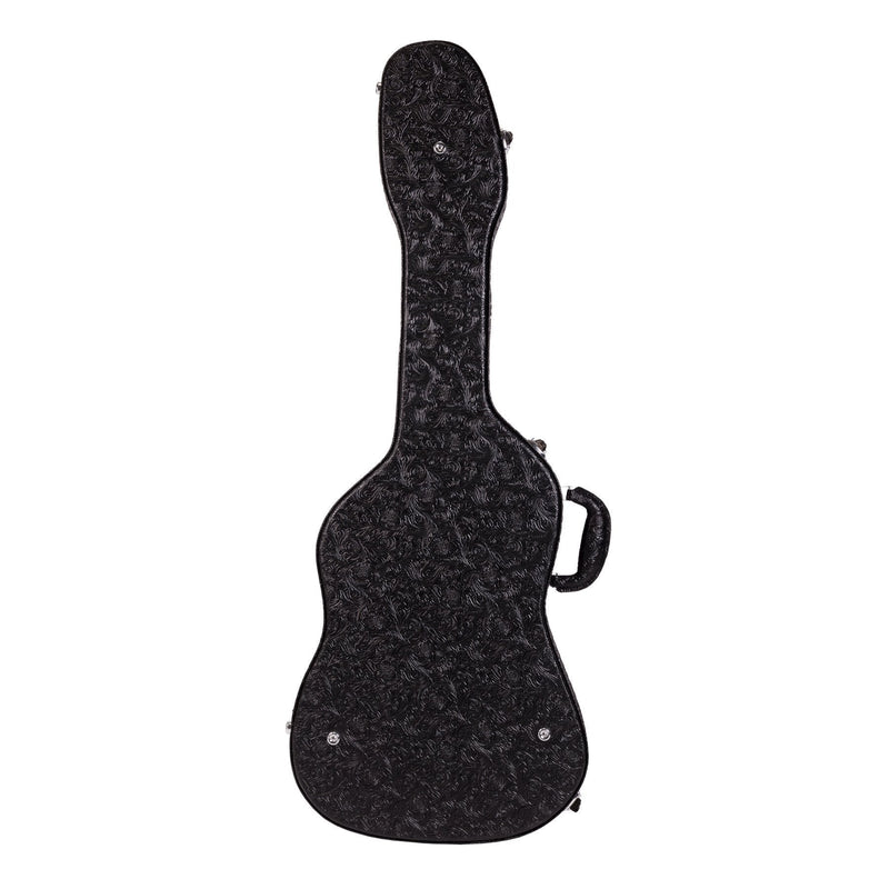 XFC-DST-PASBLK-Crossfire Deluxe Shaped ST-Style Electric Guitar Hard Case (Paisley Black)-Living Music