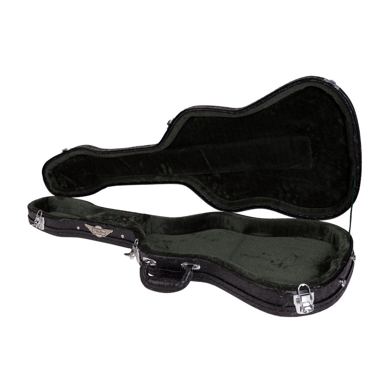 XFC-DST-PASBLK-Crossfire Deluxe Shaped ST-Style Electric Guitar Hard Case (Paisley Black)-Living Music