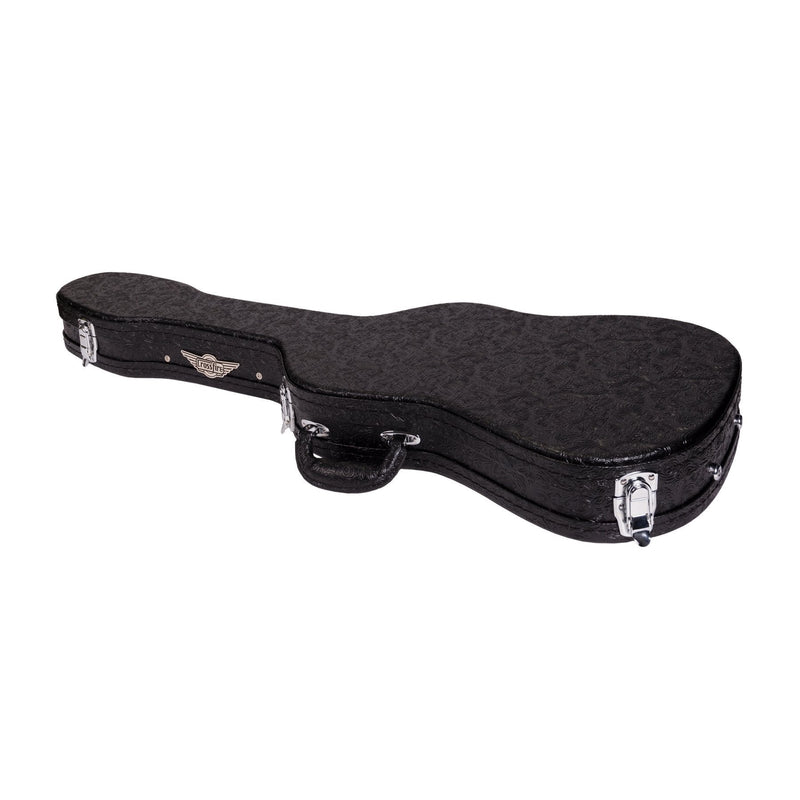 XFC-DST-PASBLK-Crossfire Deluxe Shaped ST-Style Electric Guitar Hard Case (Paisley Black)-Living Music