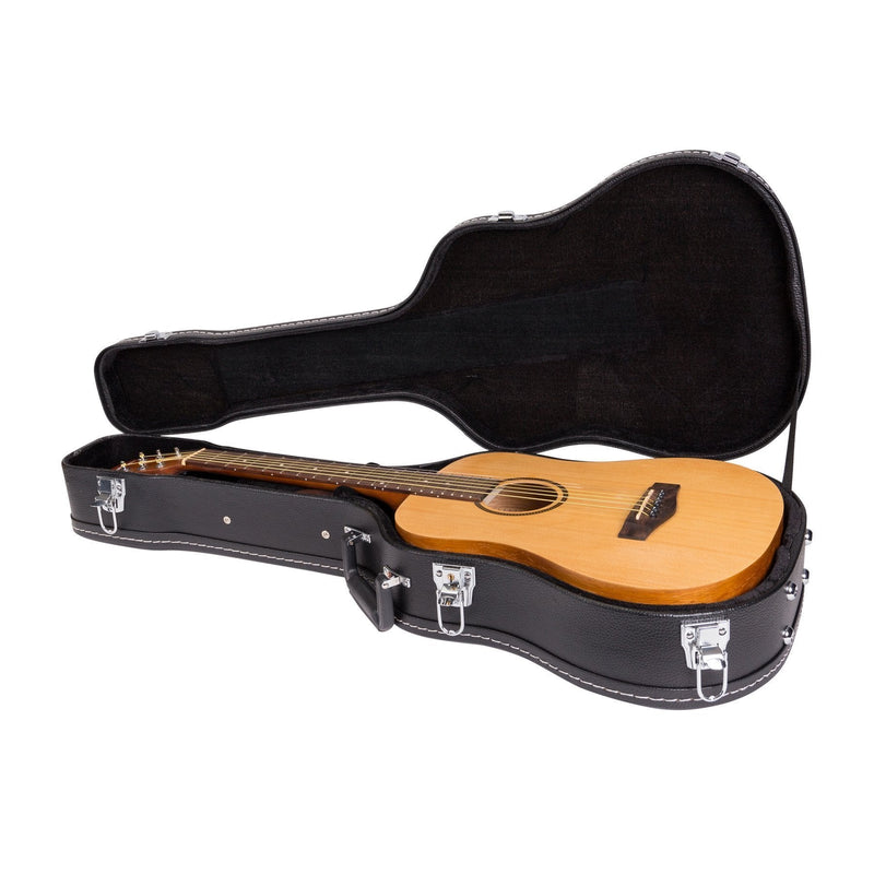 -Crossfire Shaped Babe Traveller Acoustic Guitar Hard Case (Black)-Living Music