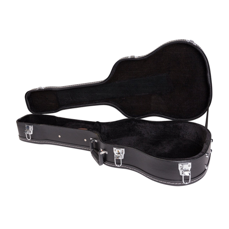 -Crossfire Shaped Babe Traveller Acoustic Guitar Hard Case (Black)-Living Music