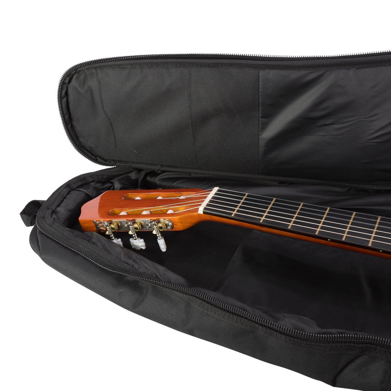 -Crossfire Standard Padded Classical Guitar Gig Bag (Black)-Living Music